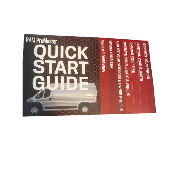 Dodge RAM ProMaster 2021 Owners Manual & Quick Start Guide Complete Bag OEM - Picture 4 of 5